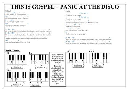 This is Gospel Performance Worksheet