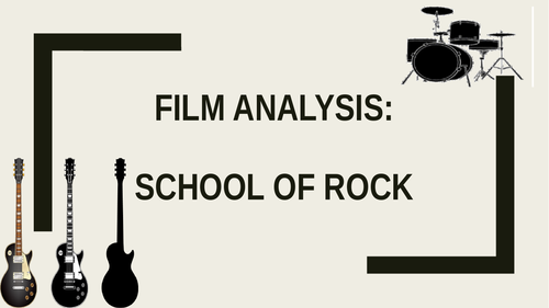 School of Rock - film analysis