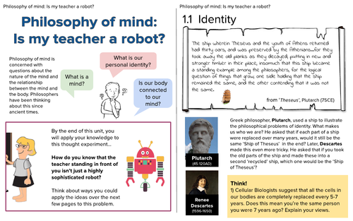 KS3 Philosophy of Mind Textbook-style Anthology