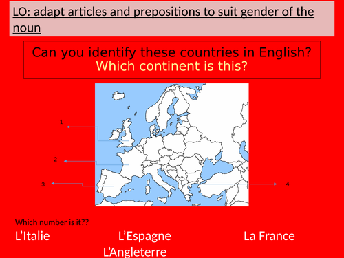 Countries and prepositions