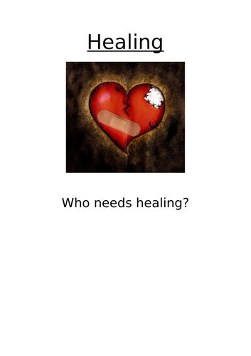 Come and See Year 6 topic 8 - Healing