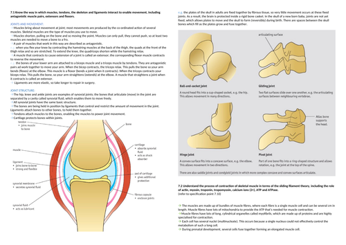 Biology Unit Topic 7 Salters Nuffield Edexcel New Specification 2015