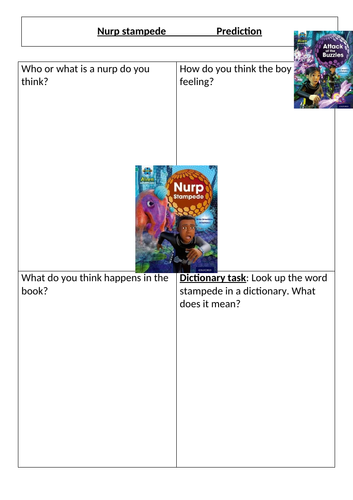 Nurp Stampede Guided reading sheets Project X turquoise level