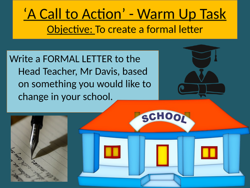 A Formal Letter - KS3 Writing Assessment