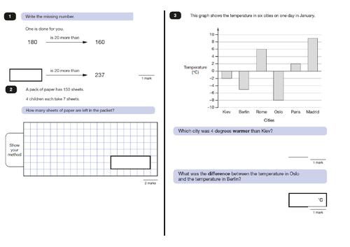 YEAR 6 SATS PAPER 2 REASONING QUESTION PAPER AND ANSWERS. WORD AND PDF. CONDENSED SO LESS PRINTING.