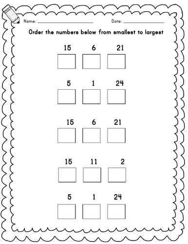 Ordering Numbers Year 1 Summer Term | Teaching Resources