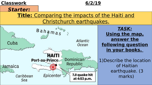 Christchurch Haiti earthquakes