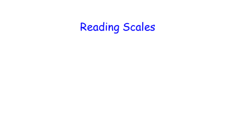 Reading Scales  - MATHS RETRIEVAL
