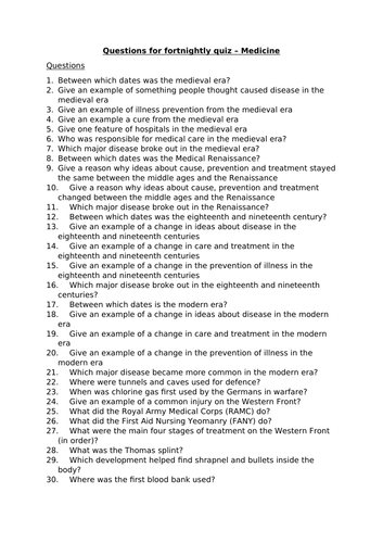 Edexcel 9-1 History: Revision quizzes with answers