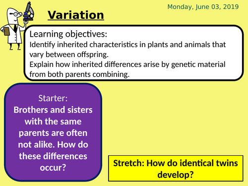AQA KS3 YEAR 7 - GENES