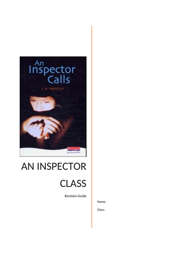An Inspector Calls GCSE Revision Guide AQA Lit