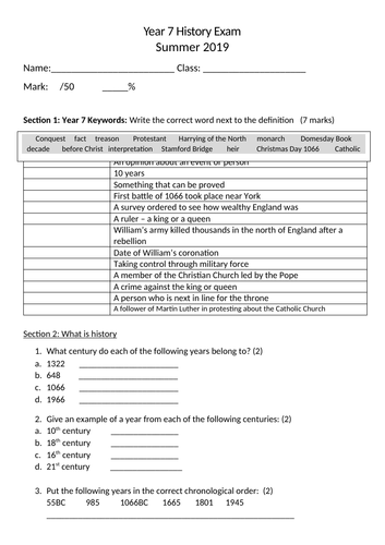 end-of-year-7-assessment-teaching-resources