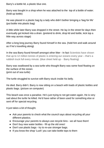 Plastic Pollution Assembly