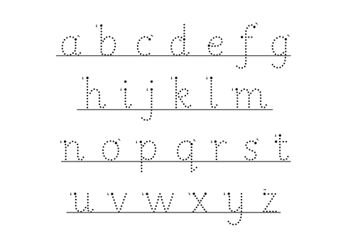 Alphabet Writing Practice