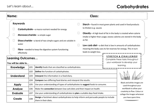 Let’s learn about... Carbohydrates