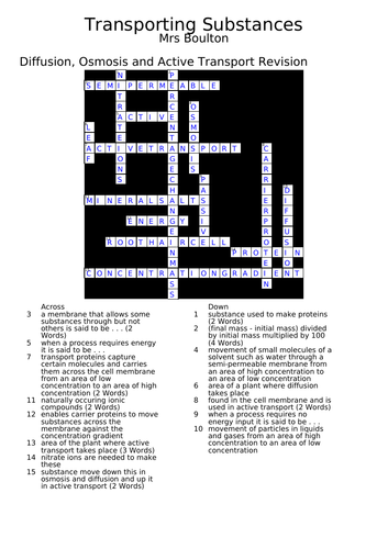 Transporting Substances