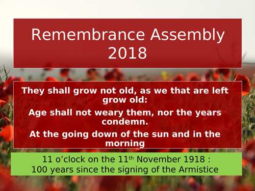 Remembrance Assembly