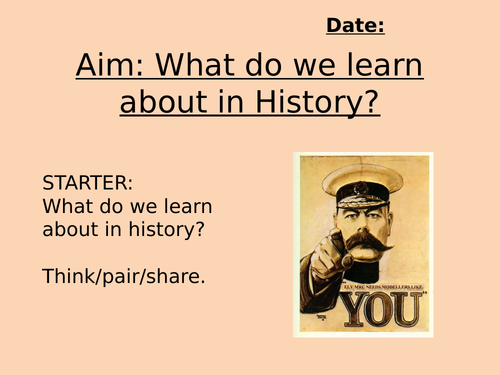 Year 7 Introduction Skills / Chronology