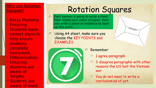 Presentation on the benefit of Rotation Sq