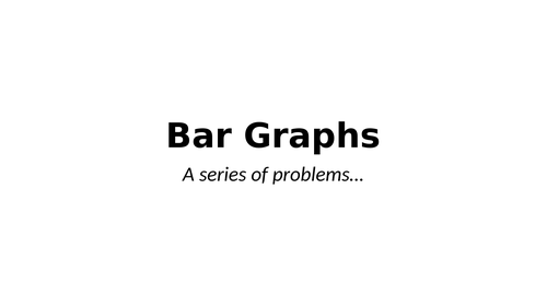 Bar Graph Problems