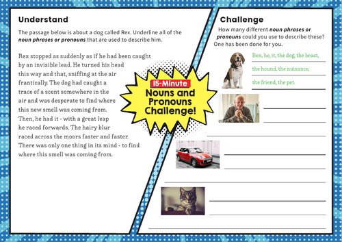 Noun and Pronoun Choices – SPaG Challenge Mat