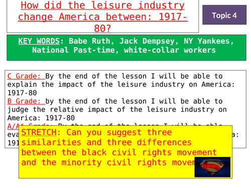 Lesson 7 - How did the leisure industry change America
