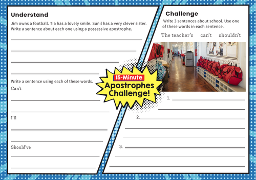Apostrophes – SPaG Challenge Mat