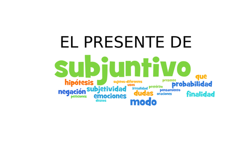 Present Subjunctive Spanish Teaching Resources 