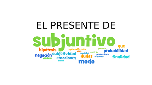 Present Subjunctive - Spanish