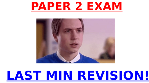 Last Minute Revision PowerPoint Lesson- Paper 2 EDUQAS GCSE English Language