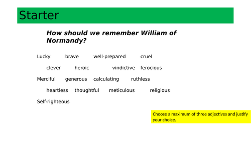 How should we remember William I