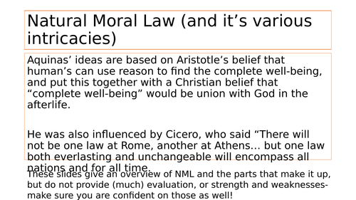 natural moral law a level essay