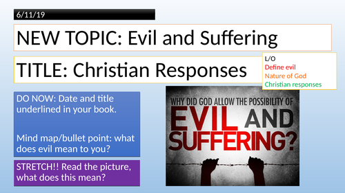 KS3 - Christianity - Problem of Evil