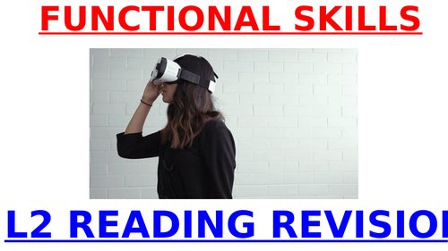 L2 READING EXAM REVISION 2019 - FUNCTIONAL SKILLS L2