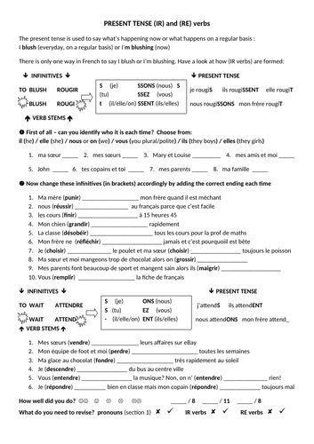 present-tense-regular-ir-and-re-verbs-in-french-teaching-resources