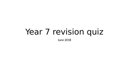 MIXTURES KS3 multiple choice revision quiz