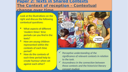 Post 1945 unseen prose lesson - AQA  A Level Literature