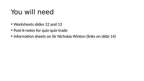 Holocaust Hero - Nicholas Winton