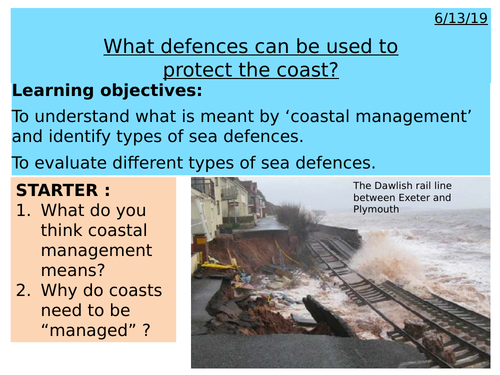Coasts - What defences can be used to protect the coast ?