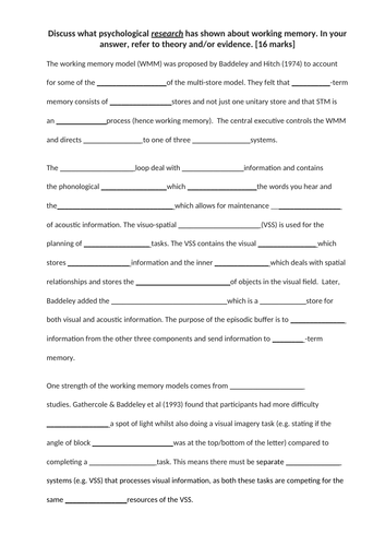 Revision of Working Memory Model