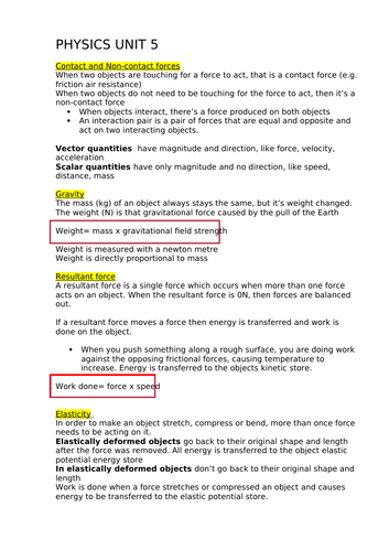 Physics Aqa Gcse Topic 5 With Required Practicals Teaching Resources 