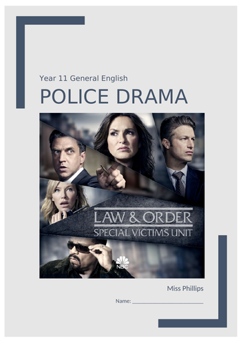 Television Media (Police Drama) Unit of Work