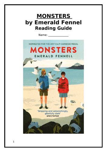 Monsters By Emerald Fennel Reading Guide