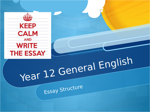 Year 12 General English EST Resource Pack