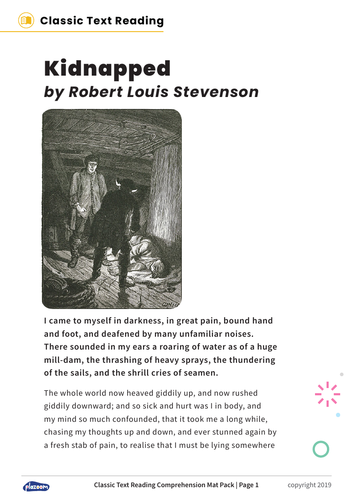 KS2 Classic Text Reading Comprehension Pack: Kidnapped, Oliver Twist, and the Time Machine