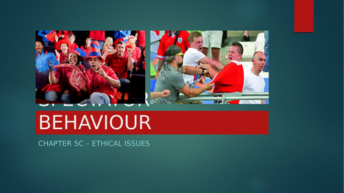 GCSE PE Spectator behaviour/hooliganism