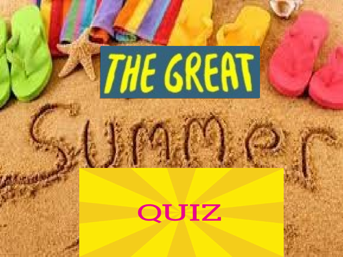 End of Term Quiz Summer 2019
