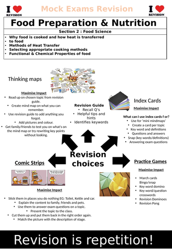 AQA GCSE Food Preparation & Nutrition Section 2 Revision Book