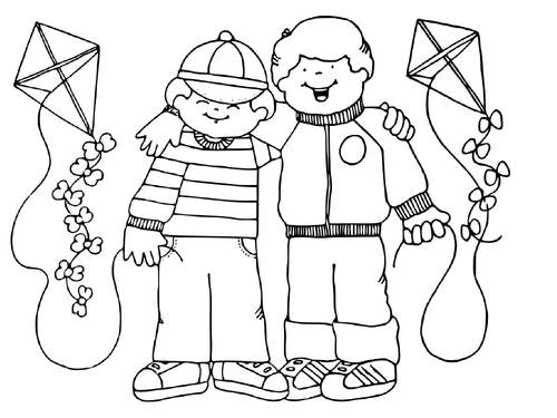 Friends Coloring Pack