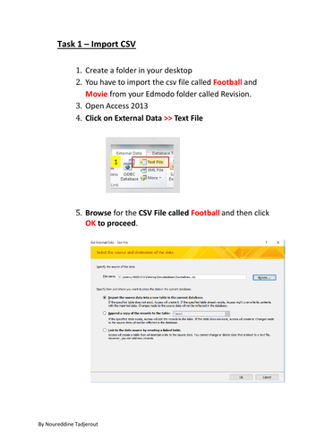 Database for beginner practical activities( Year 8)